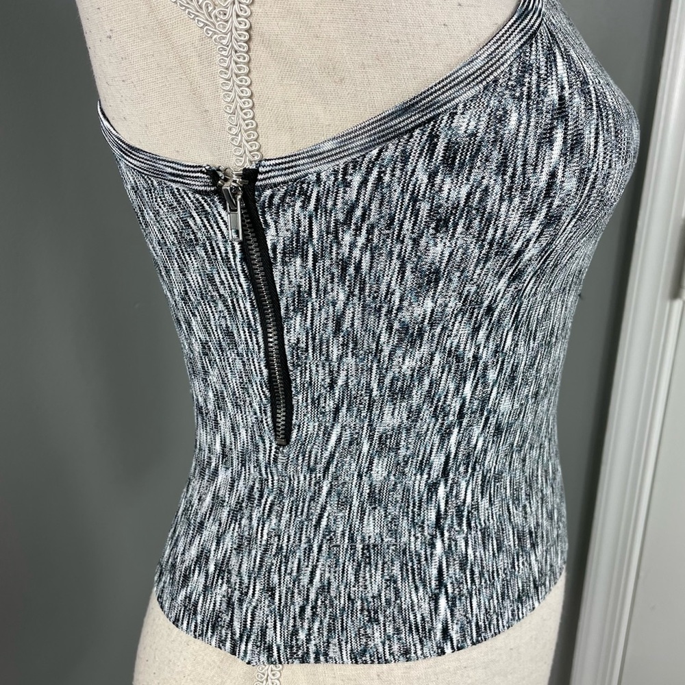 Guess || Heathered One Sleeve Bodycon Top Size XS - Picture 3 of 7